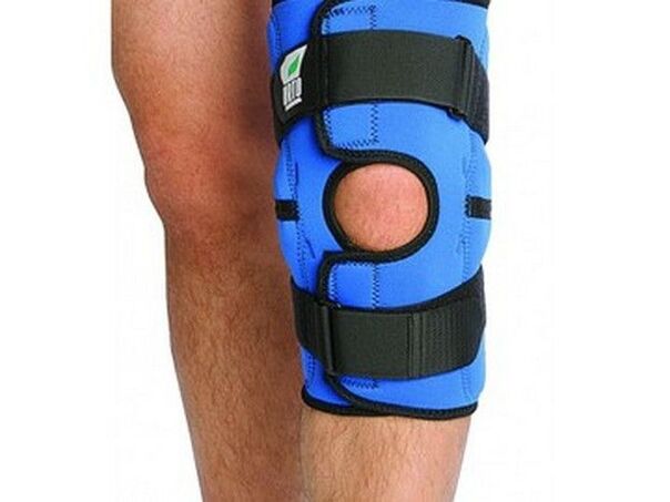 Fixing bandage to reduce the load on the knee joint during worsening of arthrosis